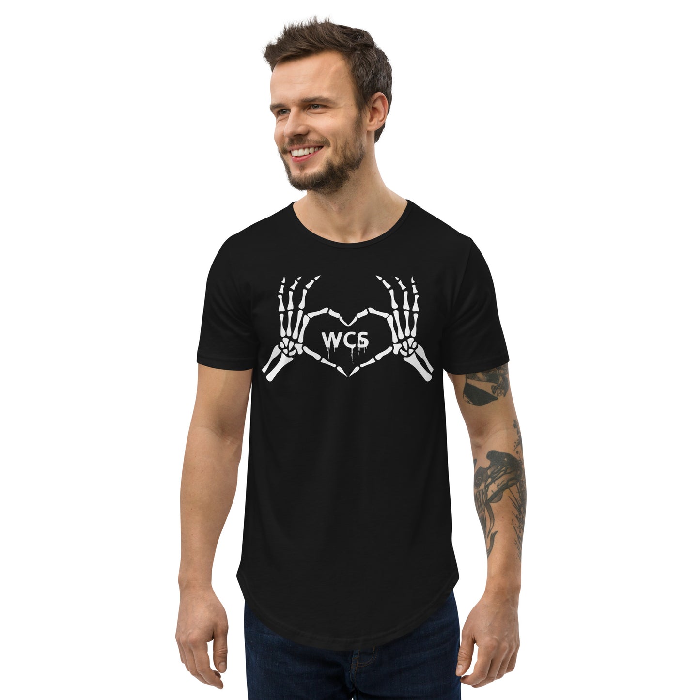 Skeleton <3 WCS Curved Hem T-Shirt