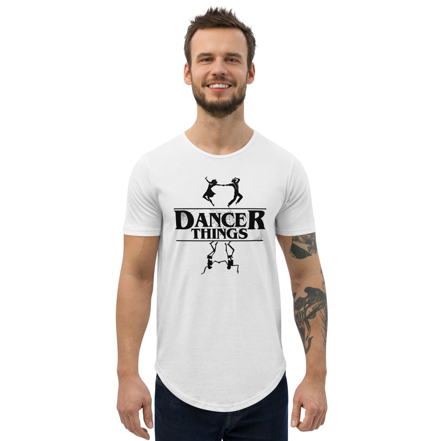 Dancer Things (Upside Down Halloween Edition) Curved Hem T-Shirt