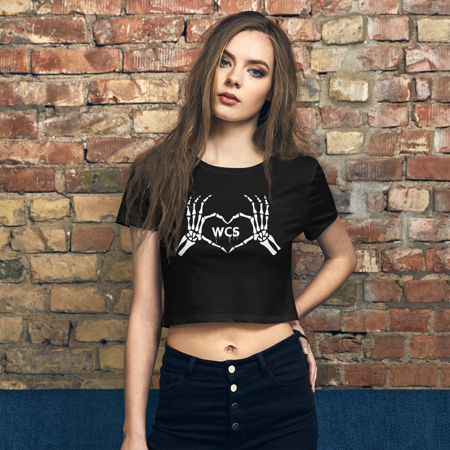 Skeleton <3 WCS Crop Tee