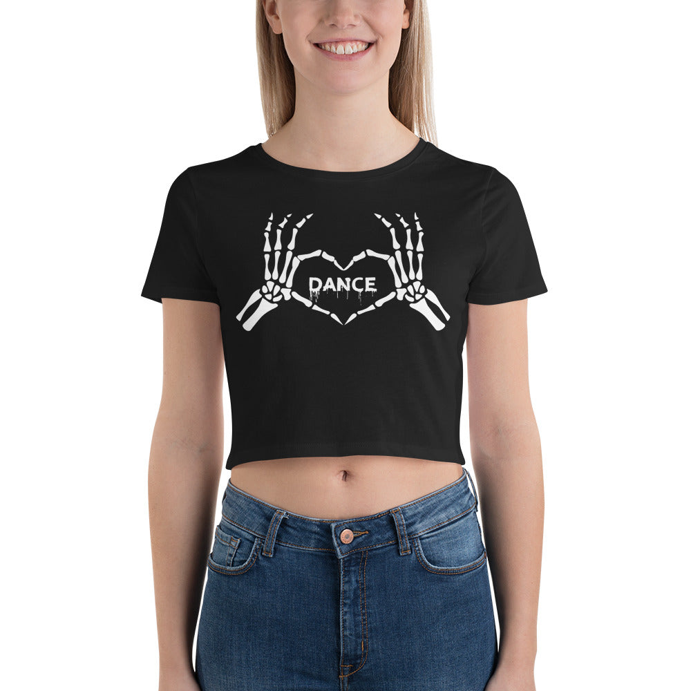 Skeleton <3 DANCE Crop Tee