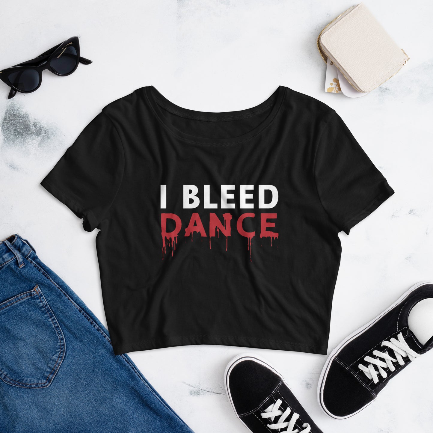 I BLEED DANCE Crop Tee