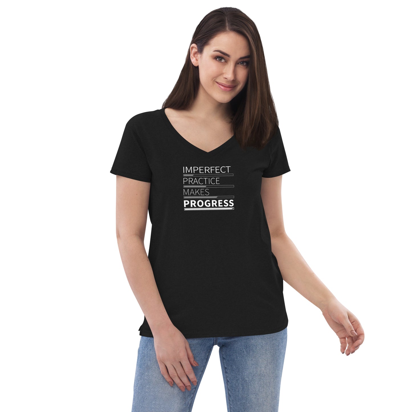 Imperfect Practice Makes Progress V-Neck T-Shirt