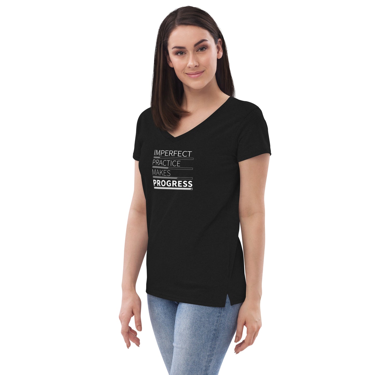 Imperfect Practice Makes Progress V-Neck T-Shirt