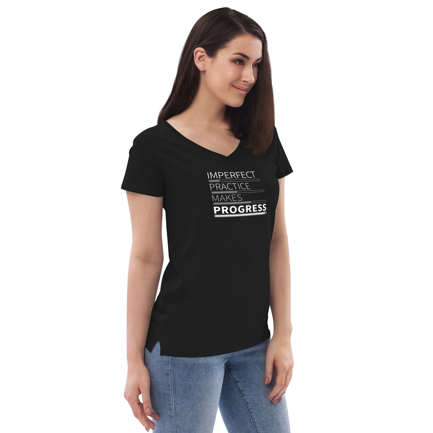 Imperfect Practice Makes Progress V-Neck T-Shirt