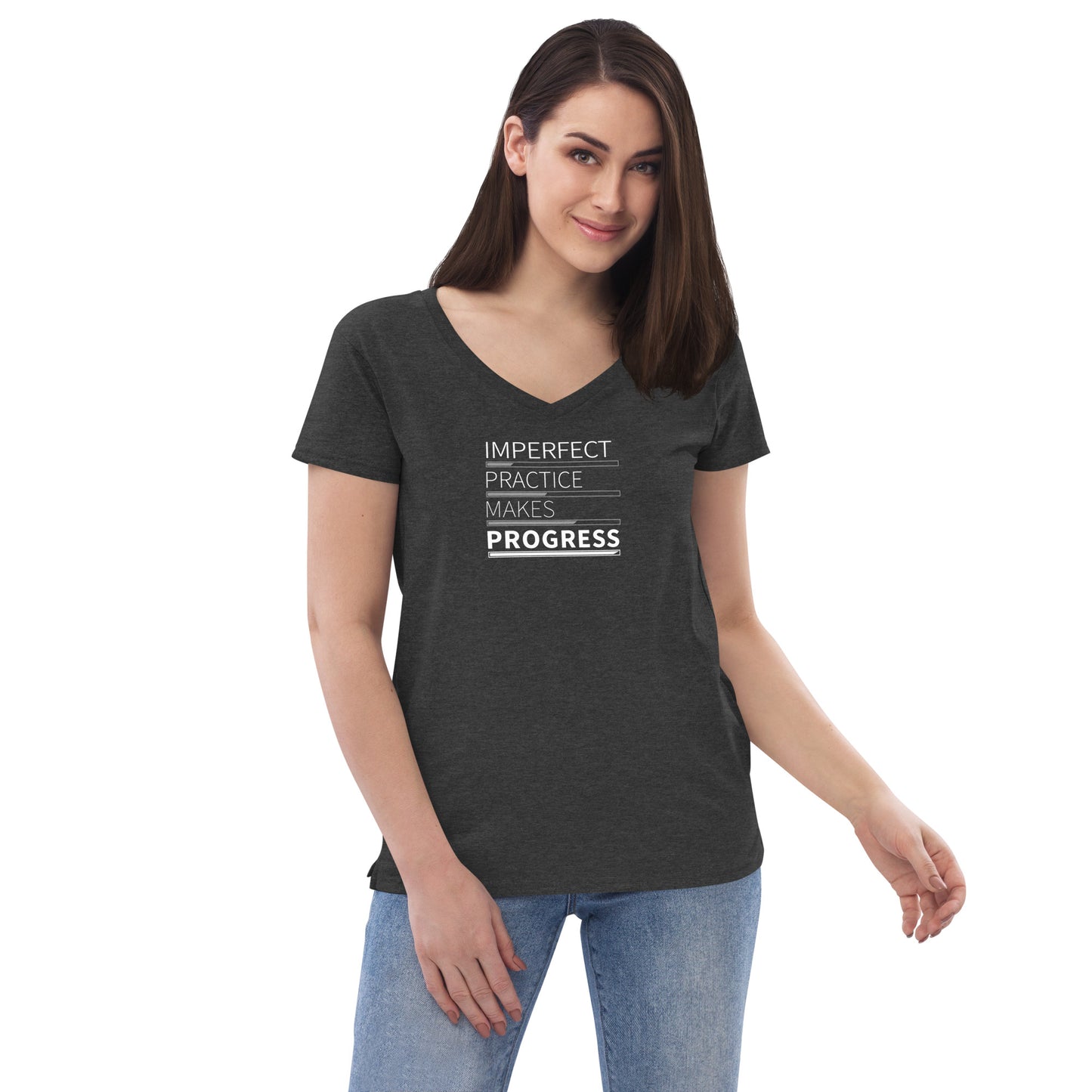 Imperfect Practice Makes Progress V-Neck T-Shirt