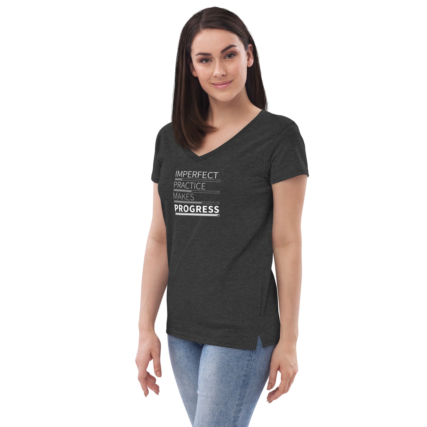 Imperfect Practice Makes Progress V-Neck T-Shirt